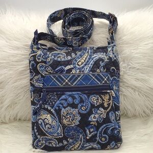 Vera Bradley Hipster Blue Print Crossbody Bag
